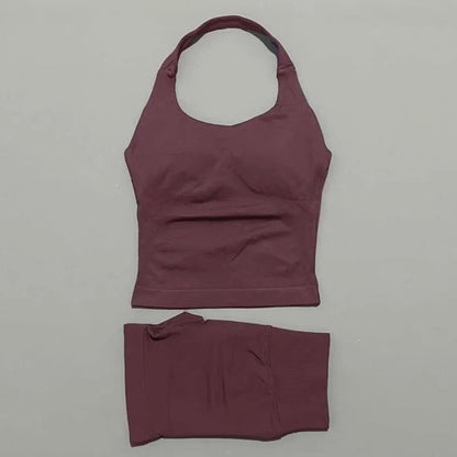 Seamless Running & Yoga Set – Women’s 2PC Fitness Outfit
