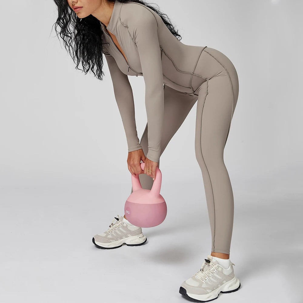 Zipper Yoga Jumpsuit – Women’s Activewear Bodysuit