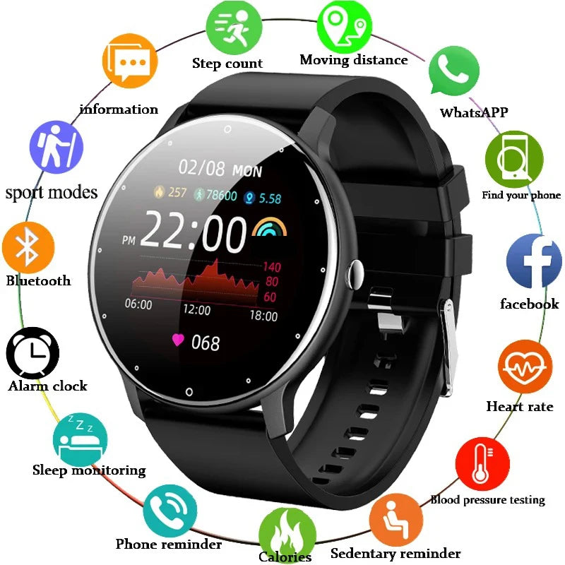 LIGE 2026 Smart Watch – Waterproof Fitness & Heart Rate Tracker