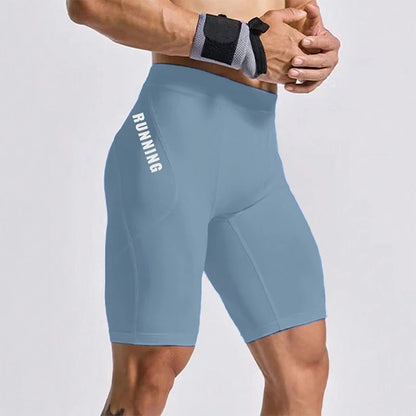 Men’s Bodybuilding Compression Shorts – Gym Workout Inseam Shorts