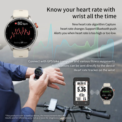 iGPSPORT Fitness Watch – 50+ Workout Tracking Smartwatch
