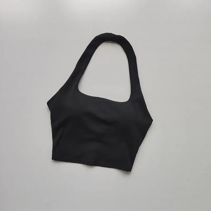 Women’s Fitness Sports Bra – Backless Yoga & Gym Crop Top