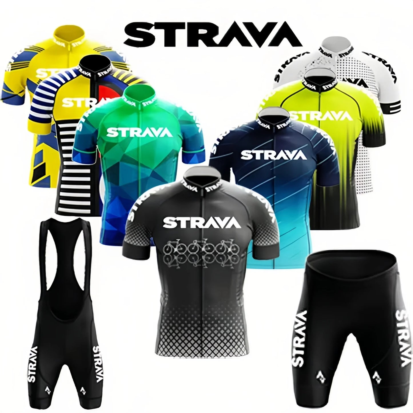 Men’s Road Bike Sportswear Set – Cycling Jersey & Shorts