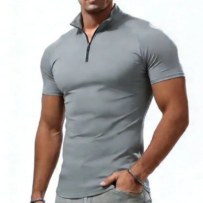 Slim Fit Compression T-Shirt – Men’s Workout Gym Top