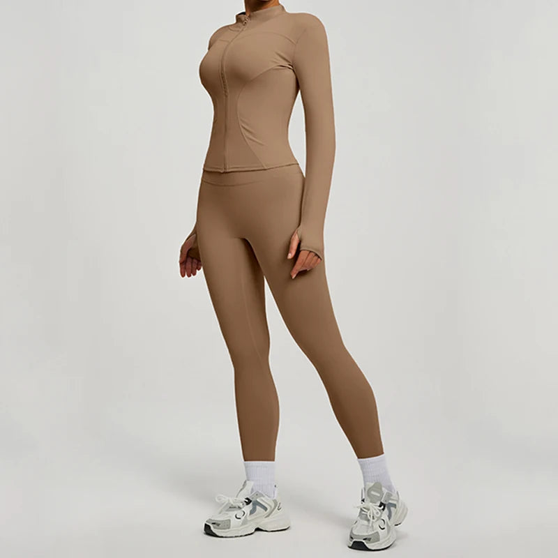 Women’s Long Sleeve Yoga Tracksuit Set