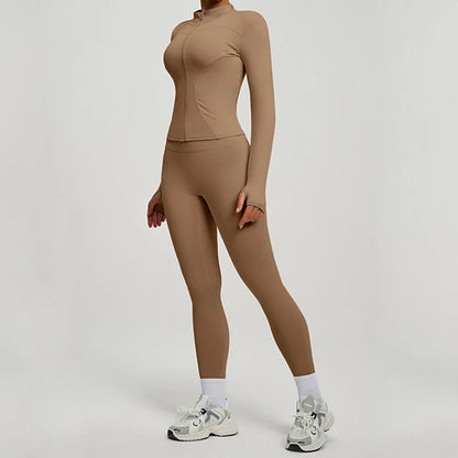 Women’s Long Sleeve Yoga Tracksuit Set