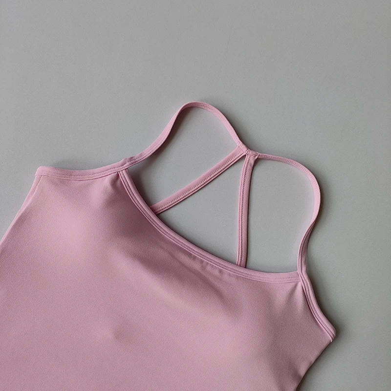 Women’s Yoga Sports Bra Vest – Pilates & Running Fitness Top
