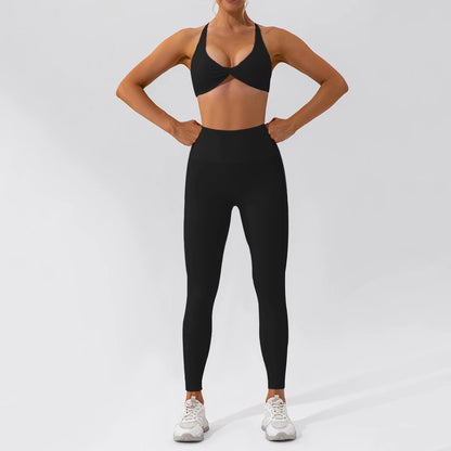 Women’s Sports Tracksuit – Quick-Dry Yoga Set 2PCS