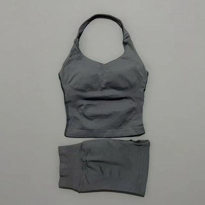 Seamless Running & Yoga Set – Women’s 2PC Fitness Outfit
