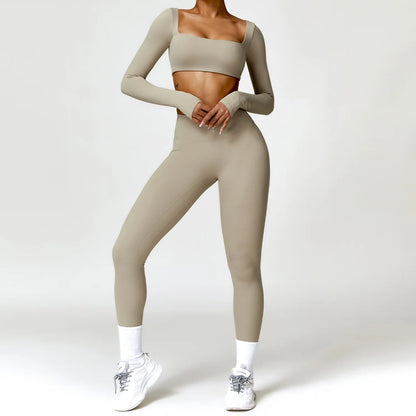 Women’s Sports Tracksuit – Quick-Dry Yoga Set 2PCS