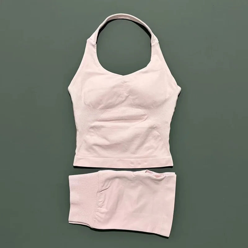 Seamless Running & Yoga Set – Women’s 2PC Fitness Outfit