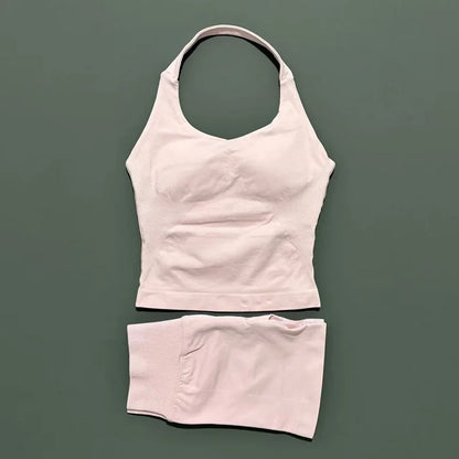 Seamless Running & Yoga Set – Women’s 2PC Fitness Outfit