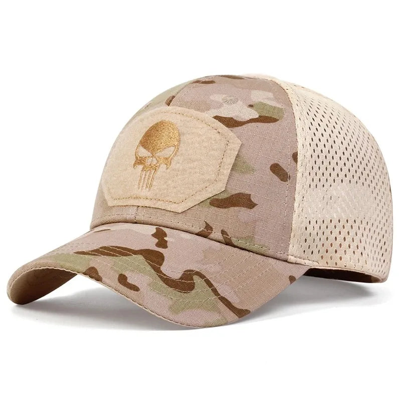 Street Style Skull Cap – Adjustable Sunscreen Hat