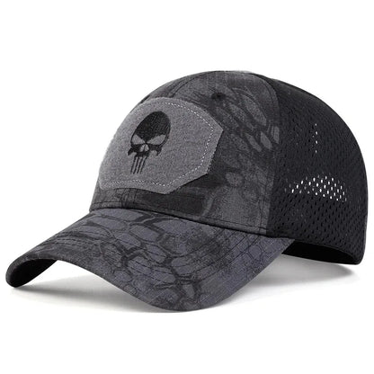 Street Style Skull Cap – Adjustable Sunscreen Hat