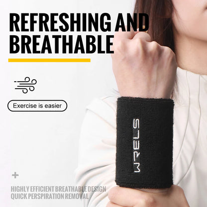 Breathable Wrist Sweatbands – Sports & Gym Absorption Bands