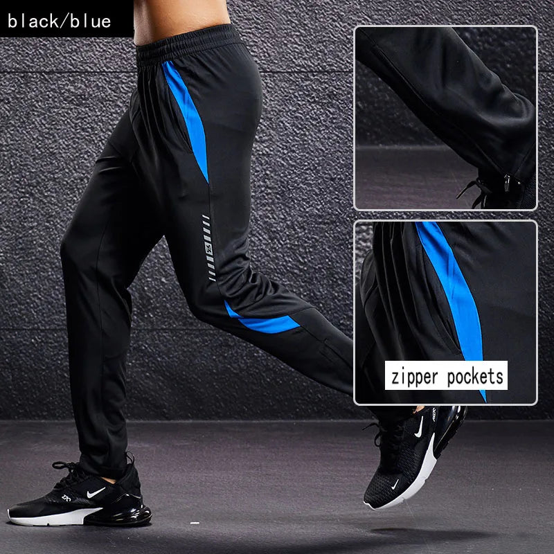 Men’s Fitness Leggings Joggers – Zipper Pocket Workout Pants