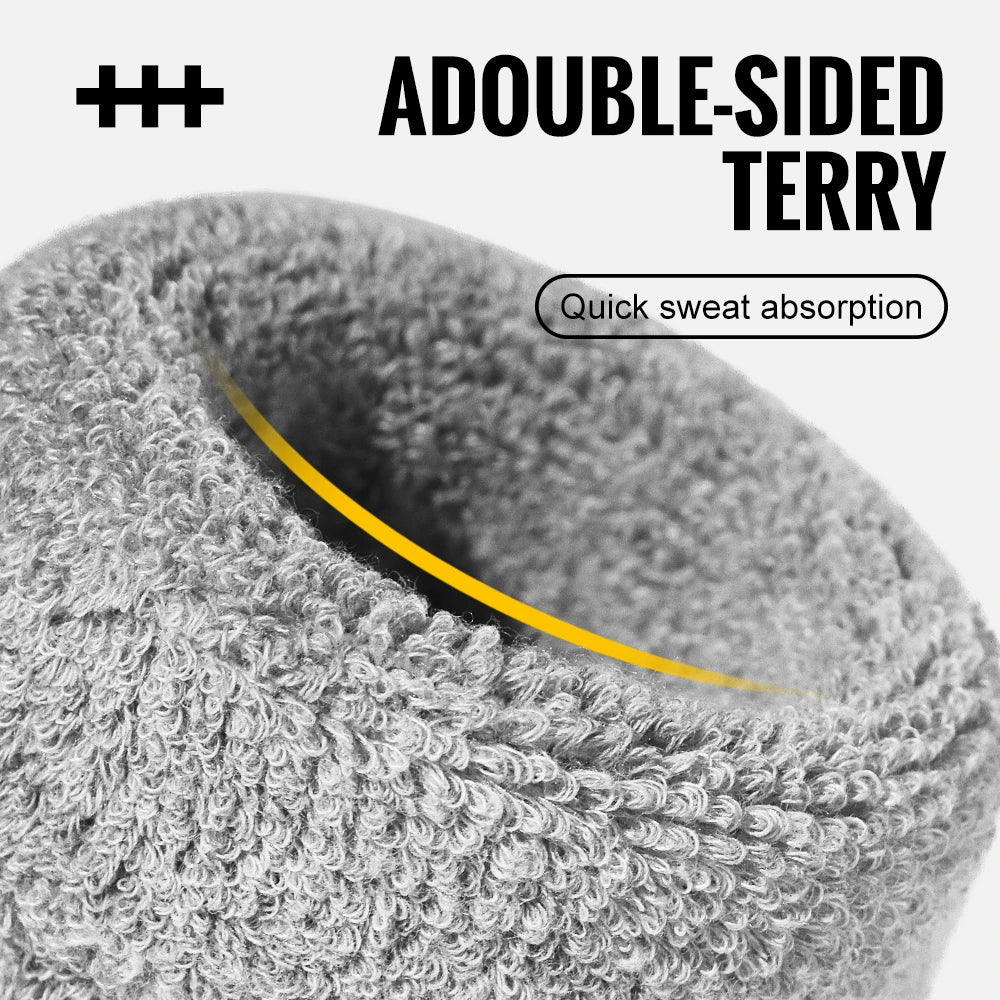 Breathable Wrist Sweatbands – Sports & Gym Absorption Bands