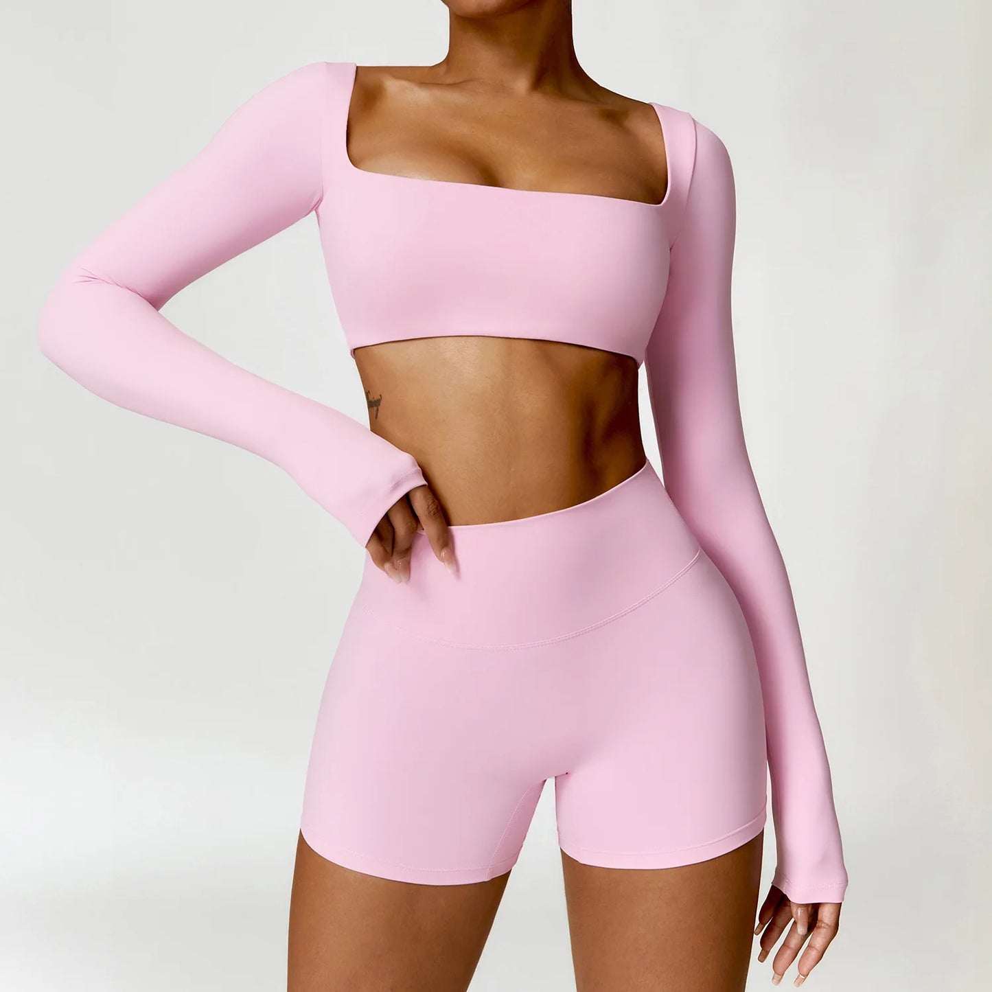 Women’s Sports Tracksuit – Quick-Dry Yoga Set 2PCS