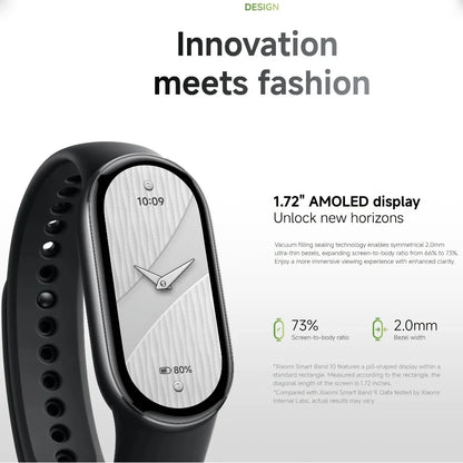 Xiaomi Smart Band 10 – AMOLED Fitness & Health Tracker
