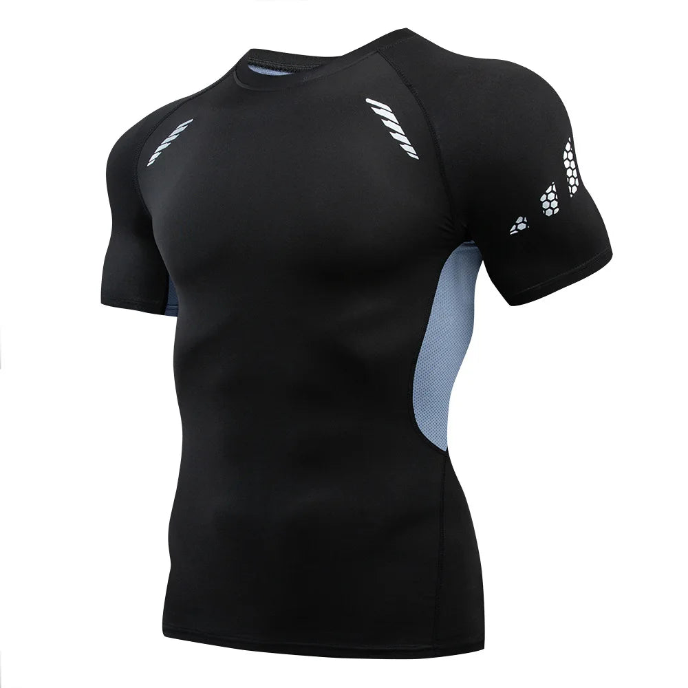 Athletic Running Compression Top – Men’s Sport Workout Shirt