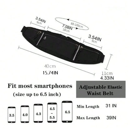 Professional Running Waist Bag – Phone Holder Sports Belt