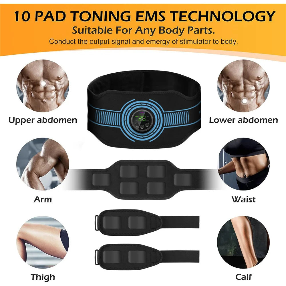 Wireless Ab Trainer Belt – Body Sculpting Fitness Device