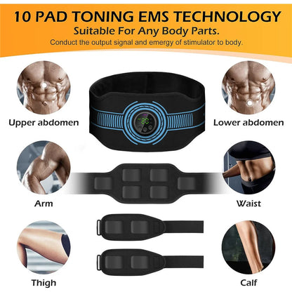 Wireless Ab Trainer Belt – Body Sculpting Fitness Device
