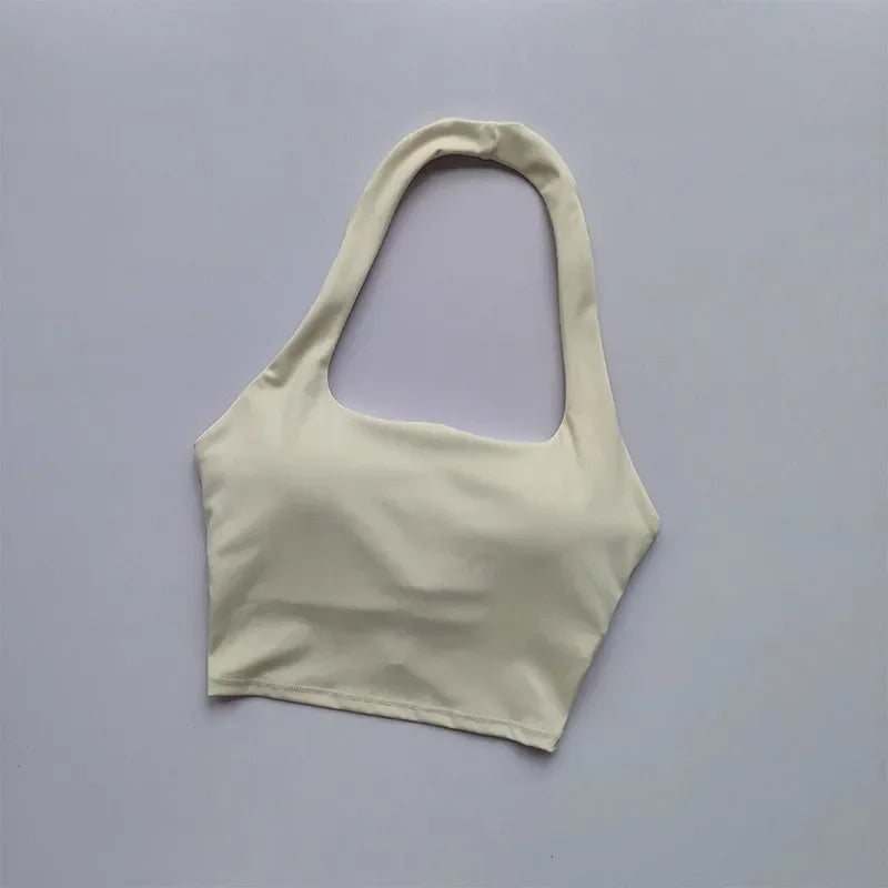 Women’s Fitness Sports Bra – Backless Yoga & Gym Crop Top