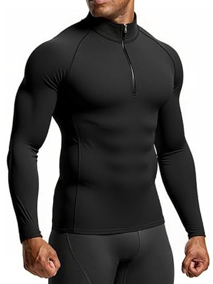 Men’s Quick-Dry Gym Shirt – Slim Fit Long Sleeve Training Top