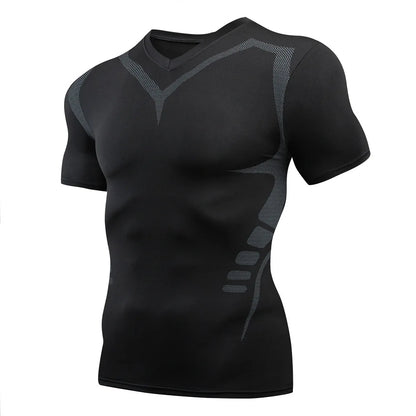 Athletic Running Compression Top – Men’s Sport Workout Shirt
