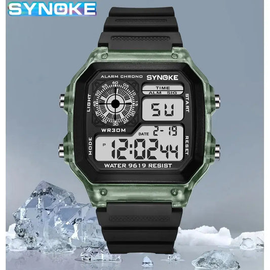 SYNOKE Digital Sports Watch – Waterproof LED Outdoor Wristwatch