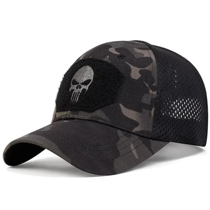 Street Style Skull Cap – Adjustable Sunscreen Hat
