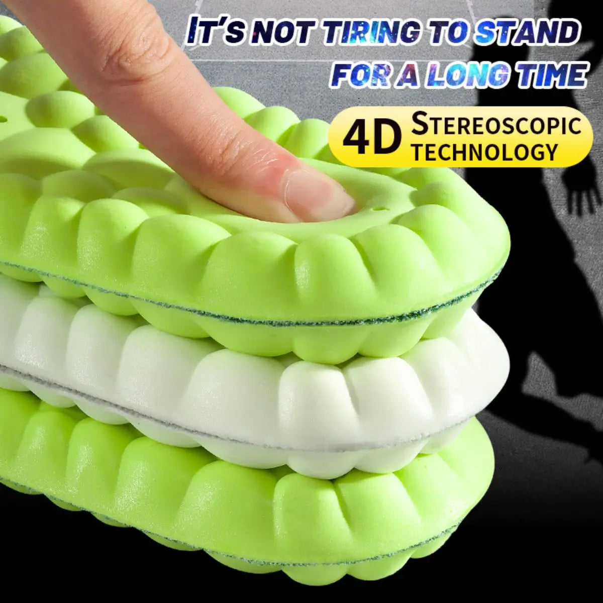 Sport Cushion Insoles – High Stretch Shock Absorption Pads