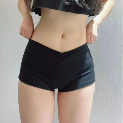 Women’s Ultra Short Sports Shorts – Black Dance & Fitness Summer Shorts