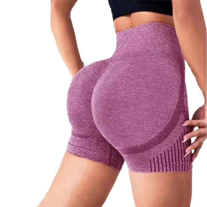 Fitness Yoga Shorts – Women’s High Waist Running Sports Shorts