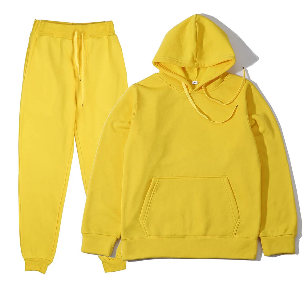 Unisex Hoodie & Sweatpants Sports Set