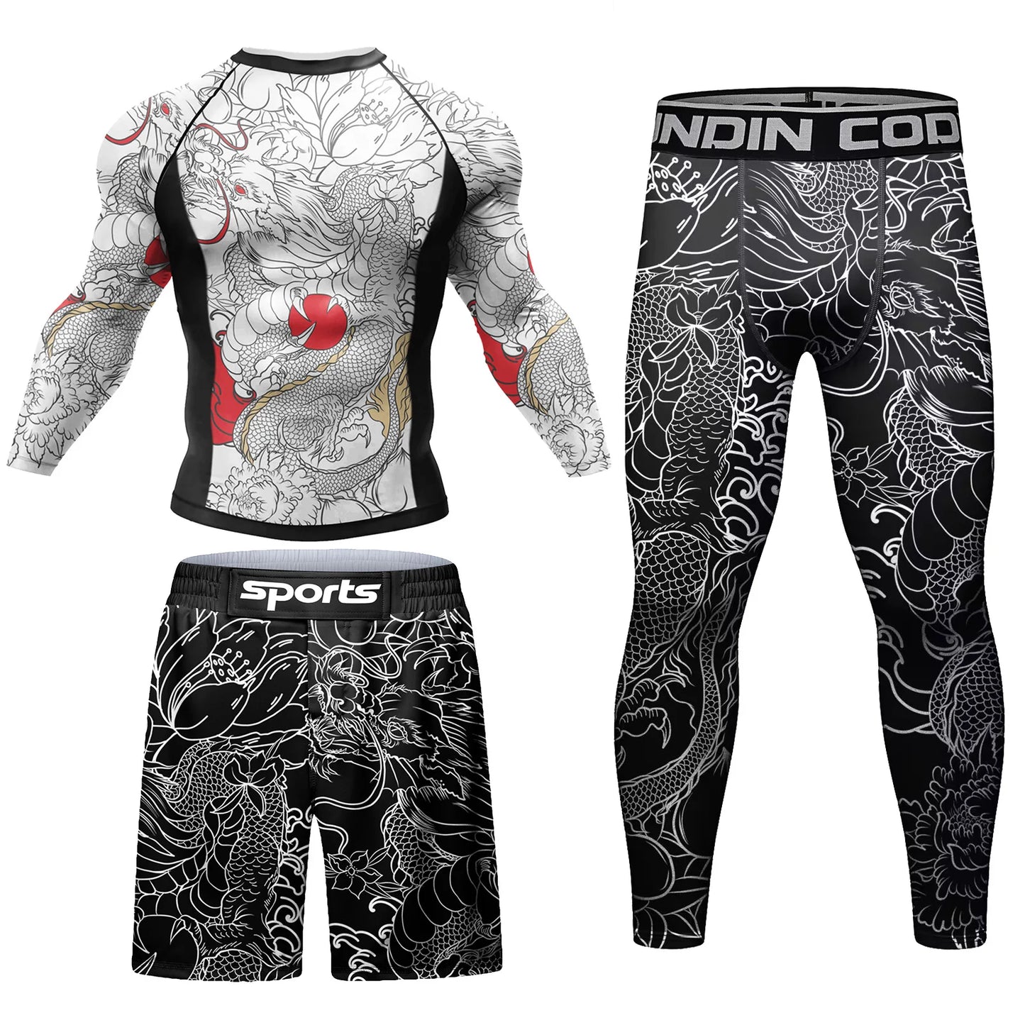 Men’s MMA Sportsuit – Rashguard & Compression Pants