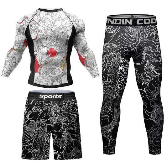Men’s MMA Sportsuit – Rashguard & Compression Pants