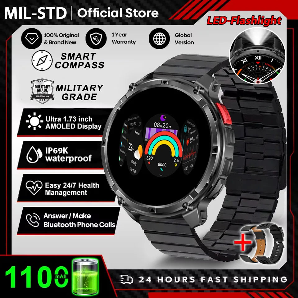 T-Rex 3 Ultra Smartwatch – GPS Military Sports Watch