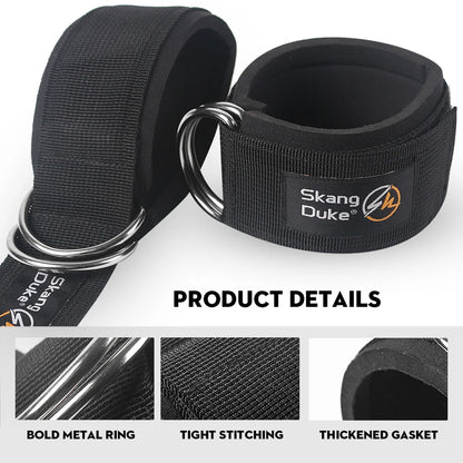 ComfortFit Gym Ankle Straps – Cable Machine Support