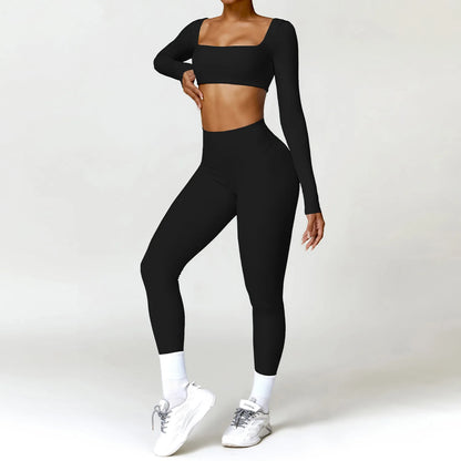 Women’s Sports Tracksuit – Quick-Dry Yoga Set 2PCS
