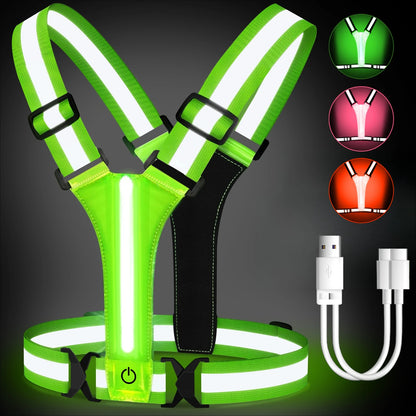 High-Visibility Reflective Vest – Night Walking & Cycling Safety