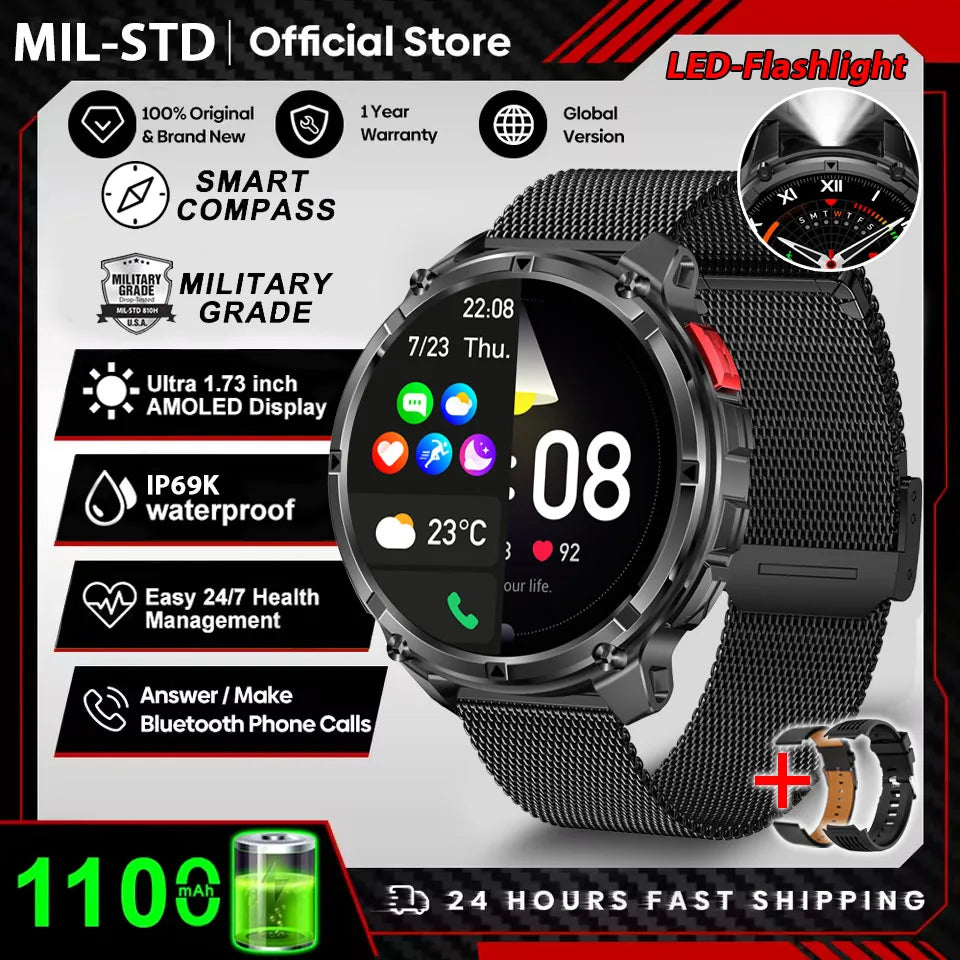 T-Rex 3 Ultra Smartwatch – GPS Military Sports Watch