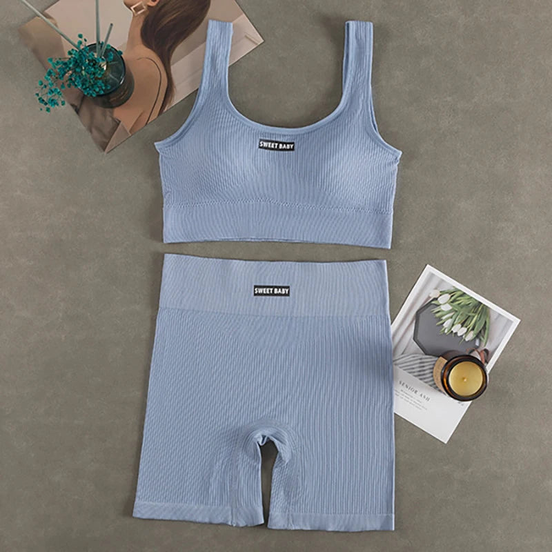 Women’s Yoga Bra & High Waist Leggings Set