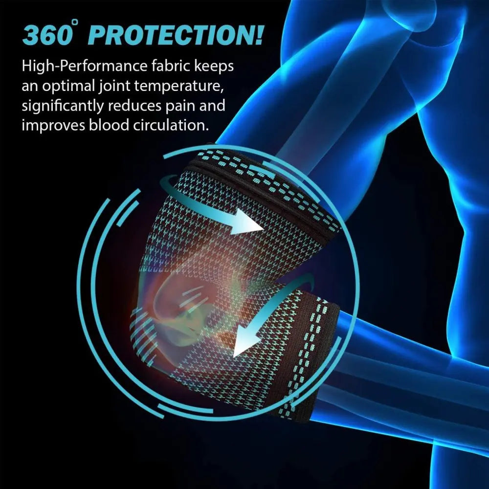 Elastic Arm Elbow Brace – Pain Relief & Support Sleeve