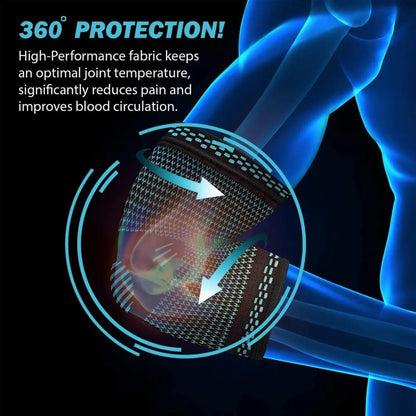 Elastic Arm Elbow Brace – Pain Relief & Support Sleeve