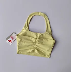 Women’s Fitness Sports Bra – Backless Yoga & Gym Crop Top