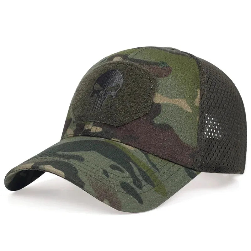 Street Style Skull Cap – Adjustable Sunscreen Hat