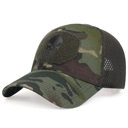 Street Style Skull Cap – Adjustable Sunscreen Hat