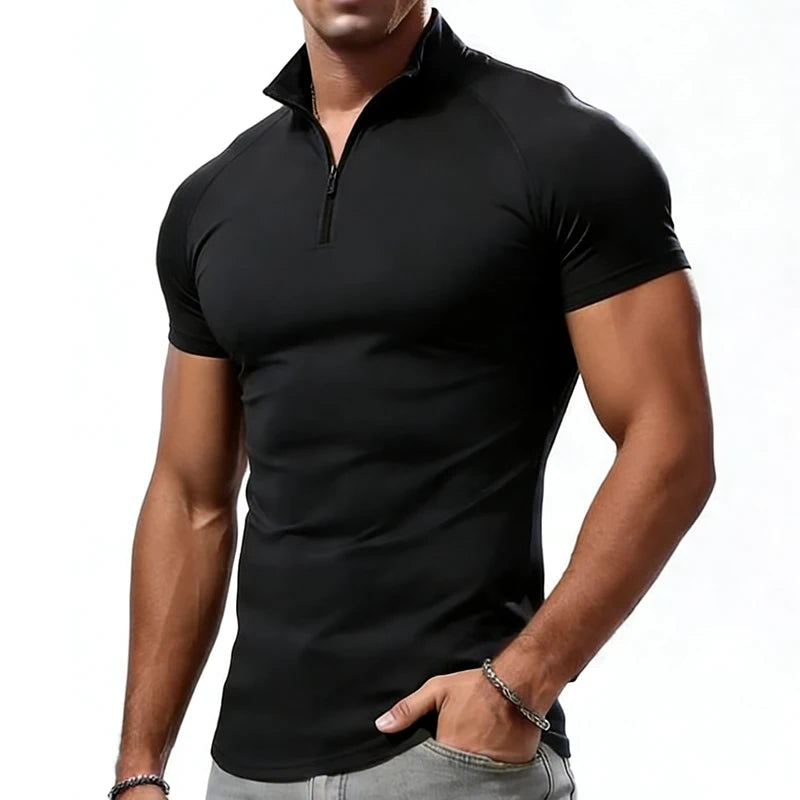 Slim Fit Compression T-Shirt – Men’s Workout Gym Top